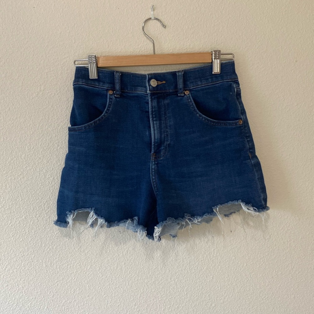Express high-rise mom shorts